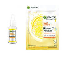 جارنير طقم سيروم فيتامين سي 30م مع هدية قناع