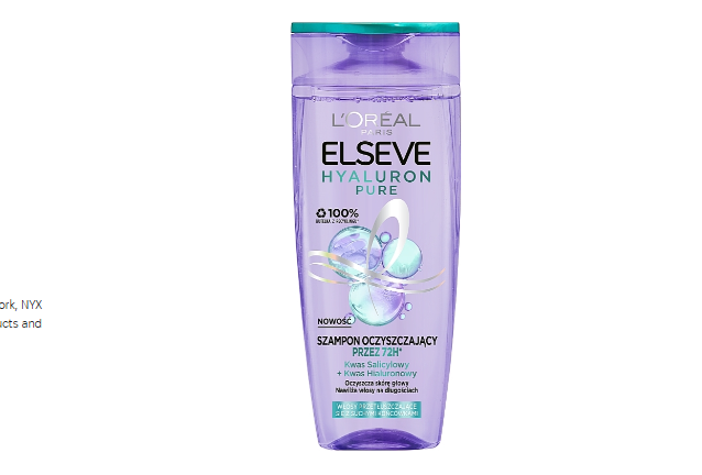 لوريال باريس الفيف هيالورون بيور شامبو 400 مل