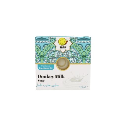 سنايل صابون حليب الحمار مرطب ومنقي للبشرة 125 جرام