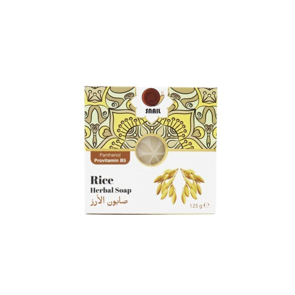 Snail rice soap moisturizing and purifying the skin 125g