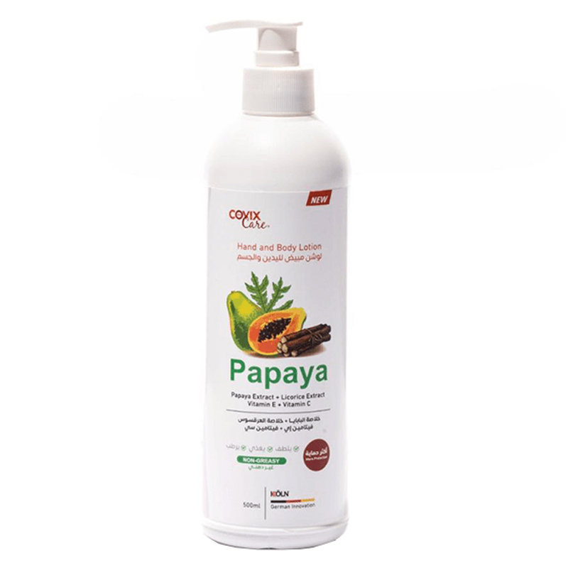 Covix Whitening Lotion with Papaya and Licorice Extract 500ml