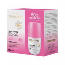 Beesline deodorant to lighten the skin, rose perfume, one pill and the second is half the price - 2*50 ml