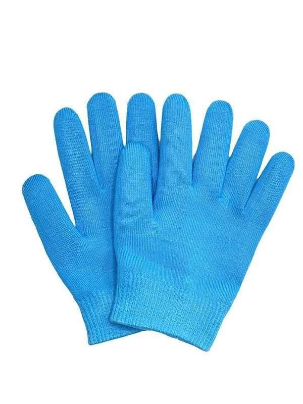 سبا بريتي - قفازات جل لترطيب اليدين ازرق