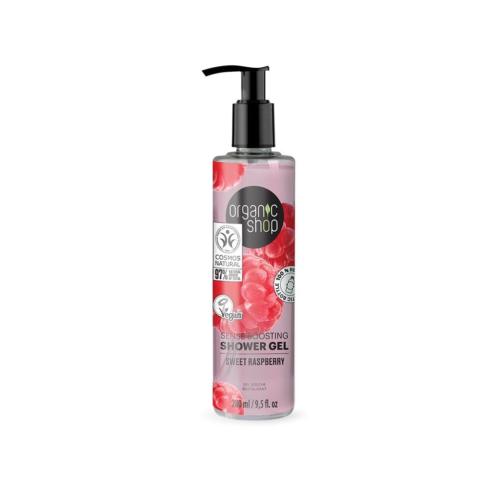 Organic Shop Sense Boosting  Shower Gel Sweet Raspberry, 280 ml