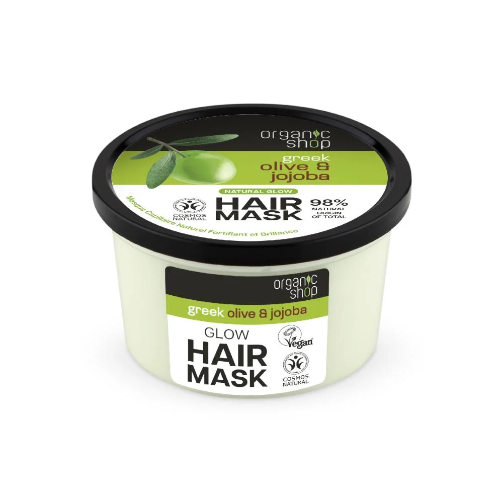 اورجانيك شوب قناع الزيتون والجوجوبا لشعر مشرق مشعّ وقوي 250 مل