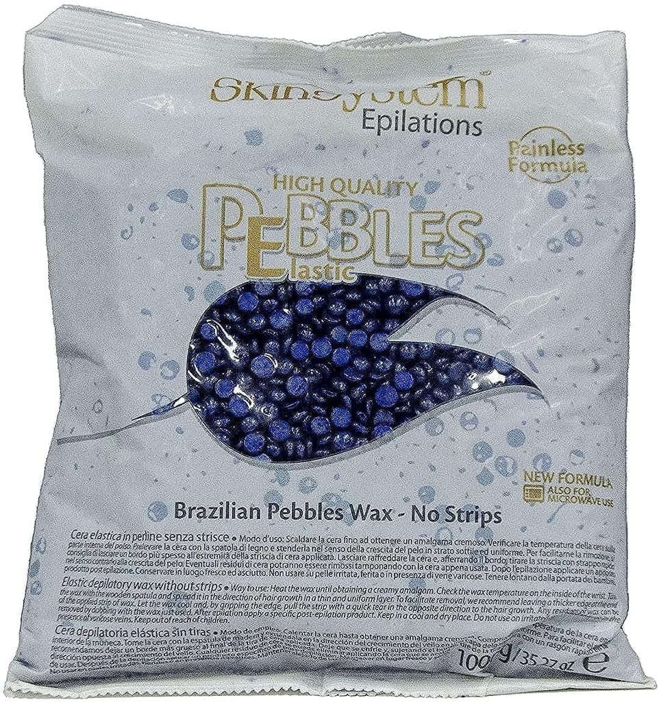 سكين سيستم حبيبات شمع صلبة لإزالة الشعر، 1كجم ، لون الازرق