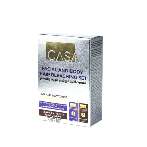 Casa facial and body hair bleaching kit
