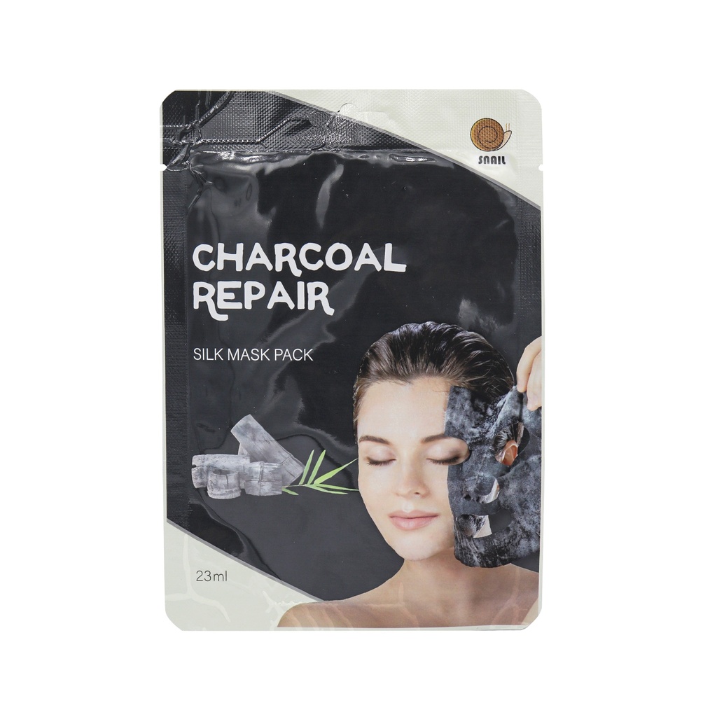 SNAIL CHARCOAL REPAIR SILK PACK 23ML