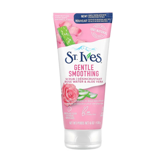 St. Ives Gentle Smoothing Rose Water & Aloe Vera Scrub - 170gm