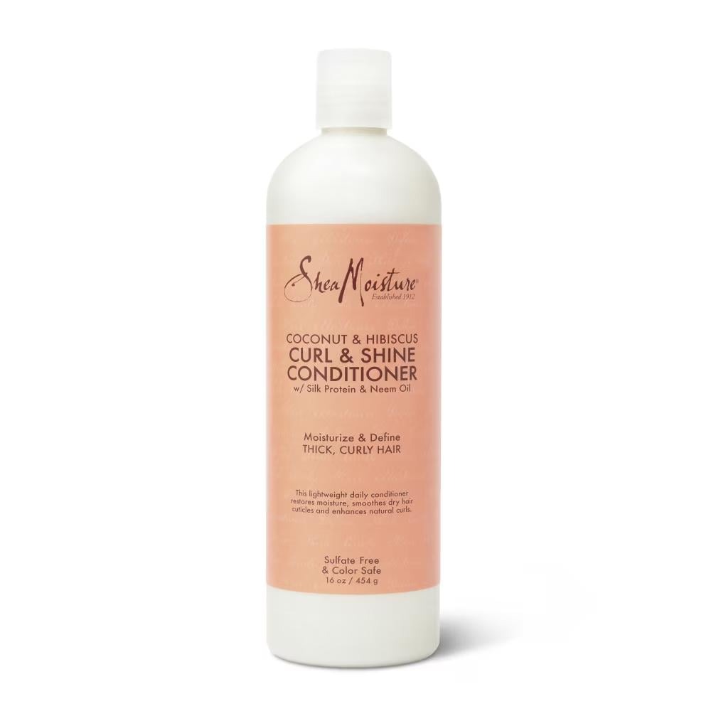 SheaMoisture Coconut & Hibiscus Curl & Shine Conditioner for Thick Curly Hair - 473ml