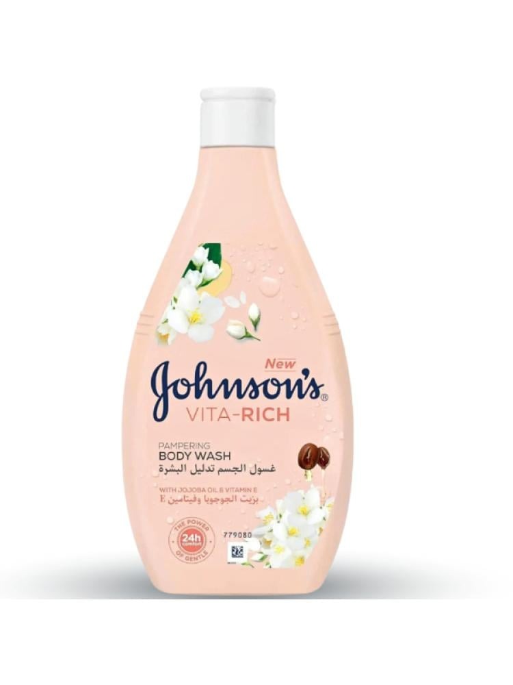 Johnson Body Wash with Vitamin E and Jojoba Oil, 250 ml
