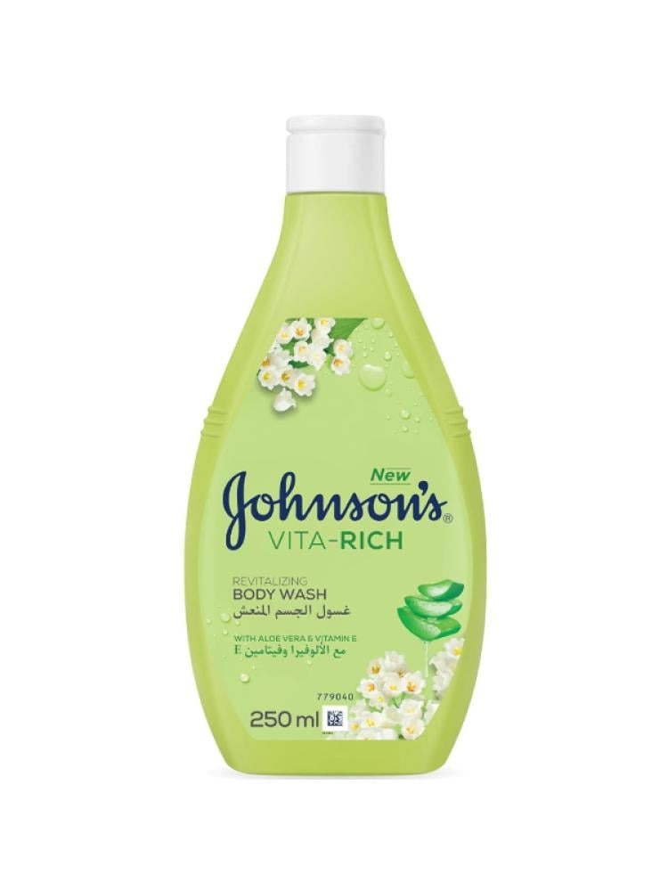 Johnson Body Wash with Vitamin E and Aloe Vera, 250 ml