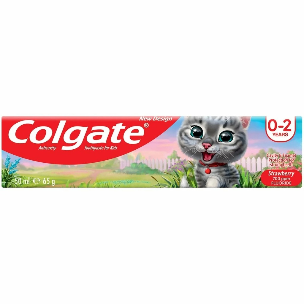 Colgate Toothpaste For Kids from 0-2 Years Strawberry Flavour 50 ml