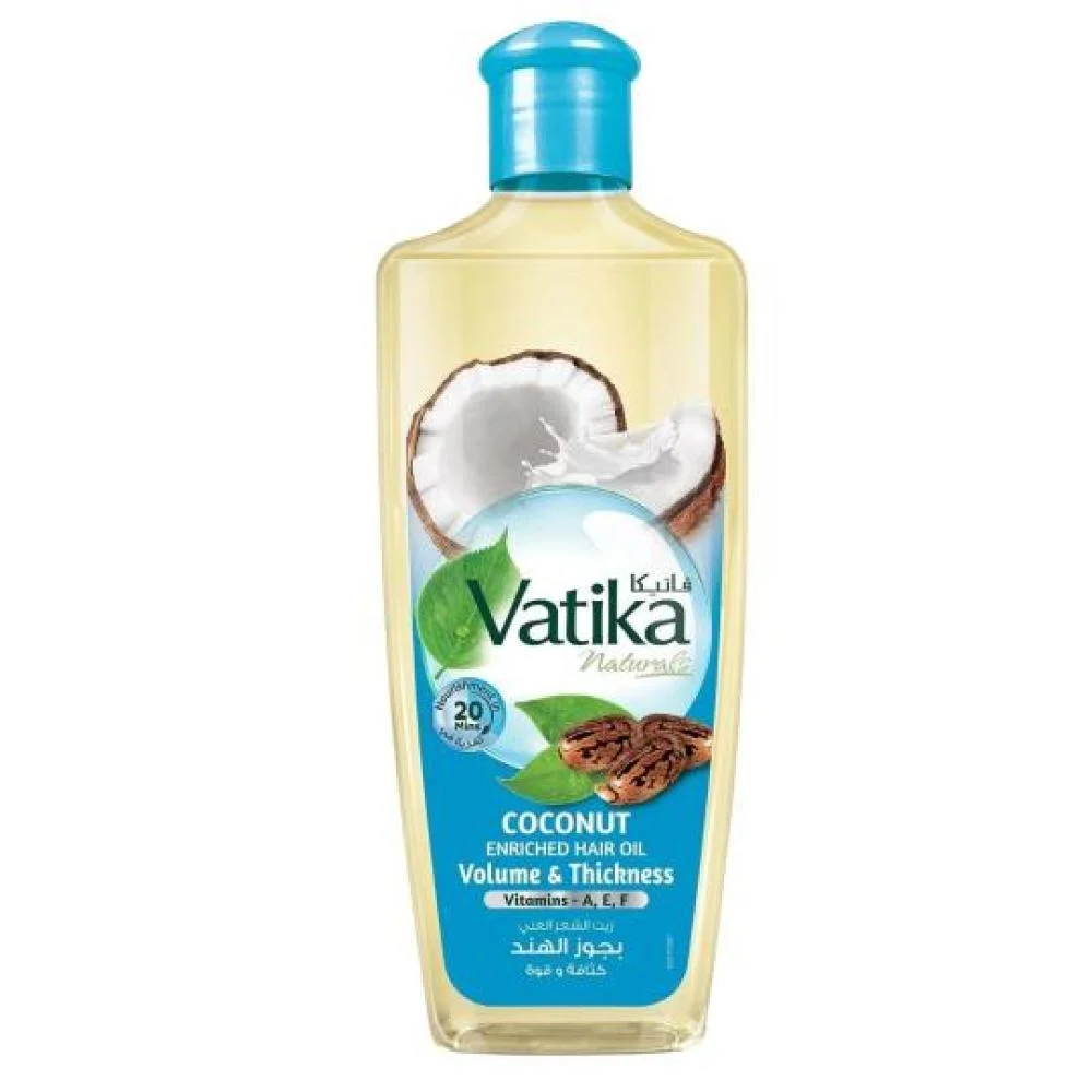 Vatika Hair Oil with Coconut Extract to Increase Hair Density - 300 ml