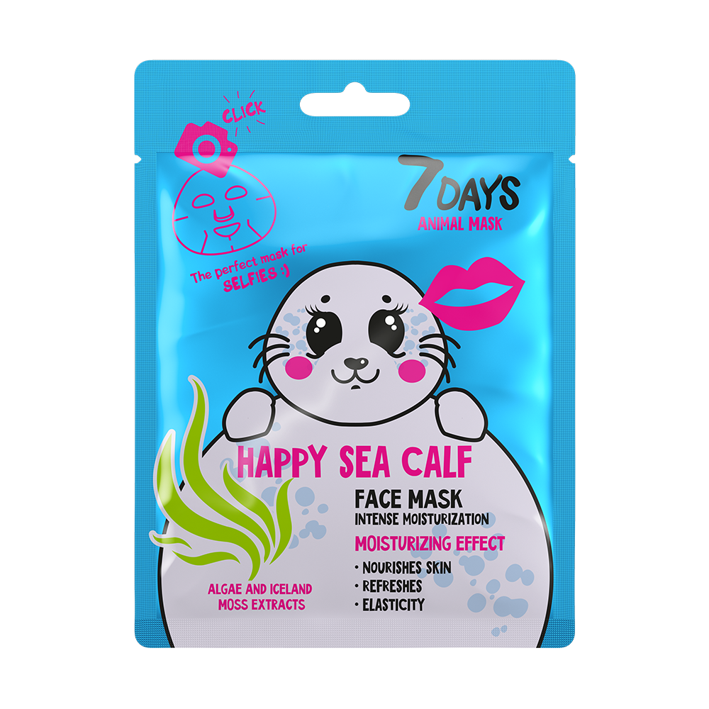 7Days Animal Happy Sea Calf Face Mask 28 g
