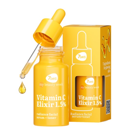 7DAYS MY Beauty WeekRadiance Facial Serum+Toner Vitamin C Elixir20 ml