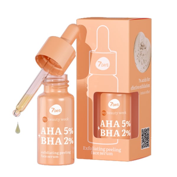 7DAYS MY Beauty week AHA 5%+BHA 2% Exfoliating peeling face serum, 20 ml