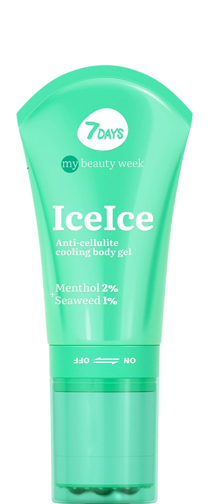 7DAYSMy Beauty Week IceIce Anti-Cellulite Cooling Body Gel Menthol 2% + Seaweed 1%, 130 ml 