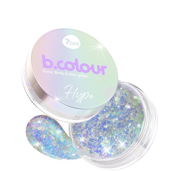 7DAYS B.COLOUR Face, body & hair glitter, 25 g 
