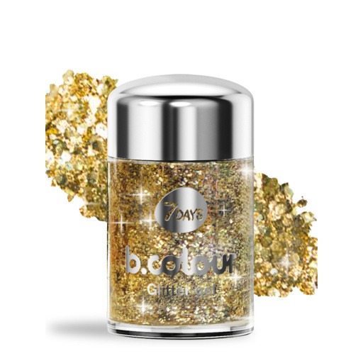 7DAYS B.COLOUR WE Face&body glitter gel mini, 10 g 