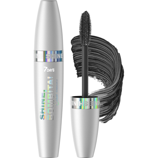 7DAYS SHINE, BOMBITA! Smoky eyes mascara / 01 Black, 11, 5 ml 