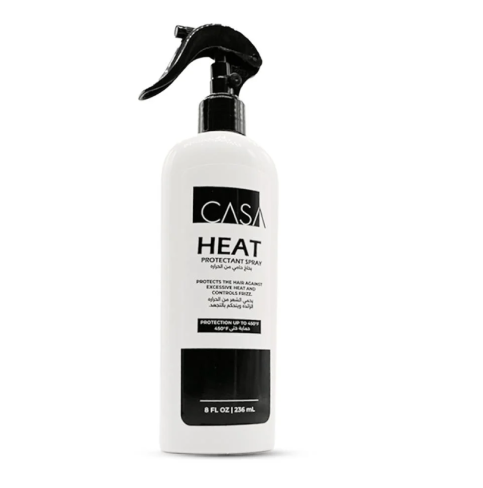 Casa Heat Protectant Spray protects hair from excessive heat - 236 ml 