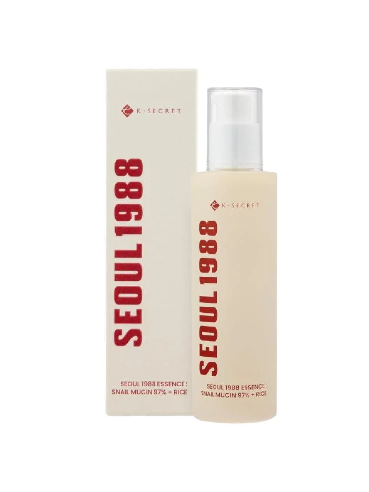 K-Secret - Seoul 1988 Essence for Hydrating and Soothing Skin with Snail Mucin 97% and Rice - 100 ml