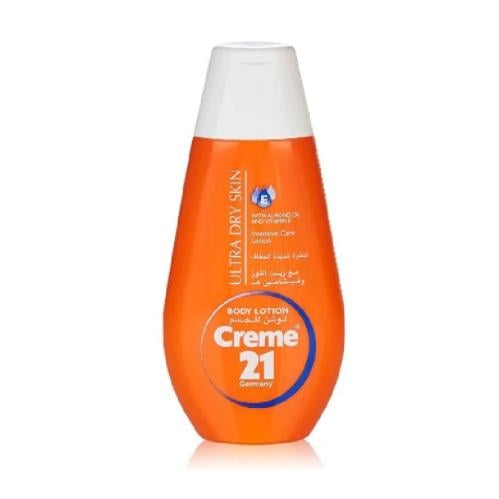 Creme 21 Body Lotion for Very Dry Skin with Almond Oil and Vitamin E - 400ml
