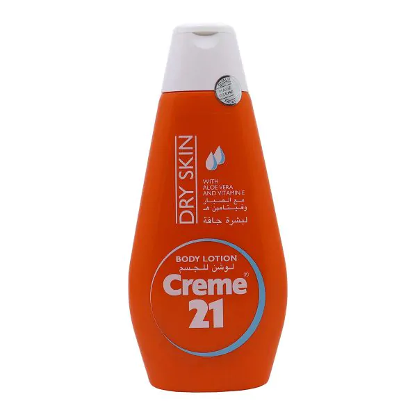 Cream 21 Body Lotion with Aloe Vera and Vitamin E for Dry Skin - 400ml