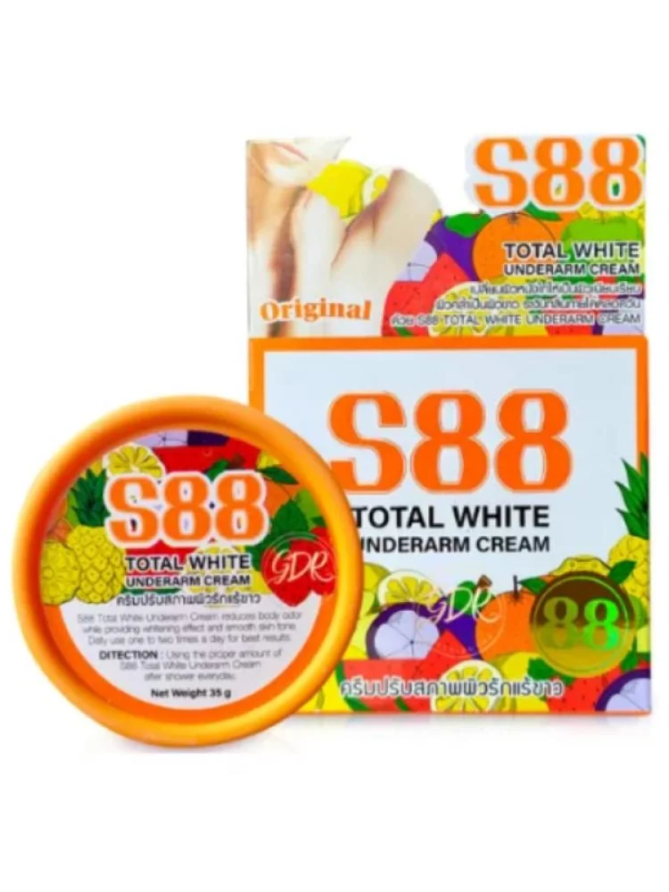 s88 توتال وايت كريم تفتيح تحت الإبط , 35 جرام