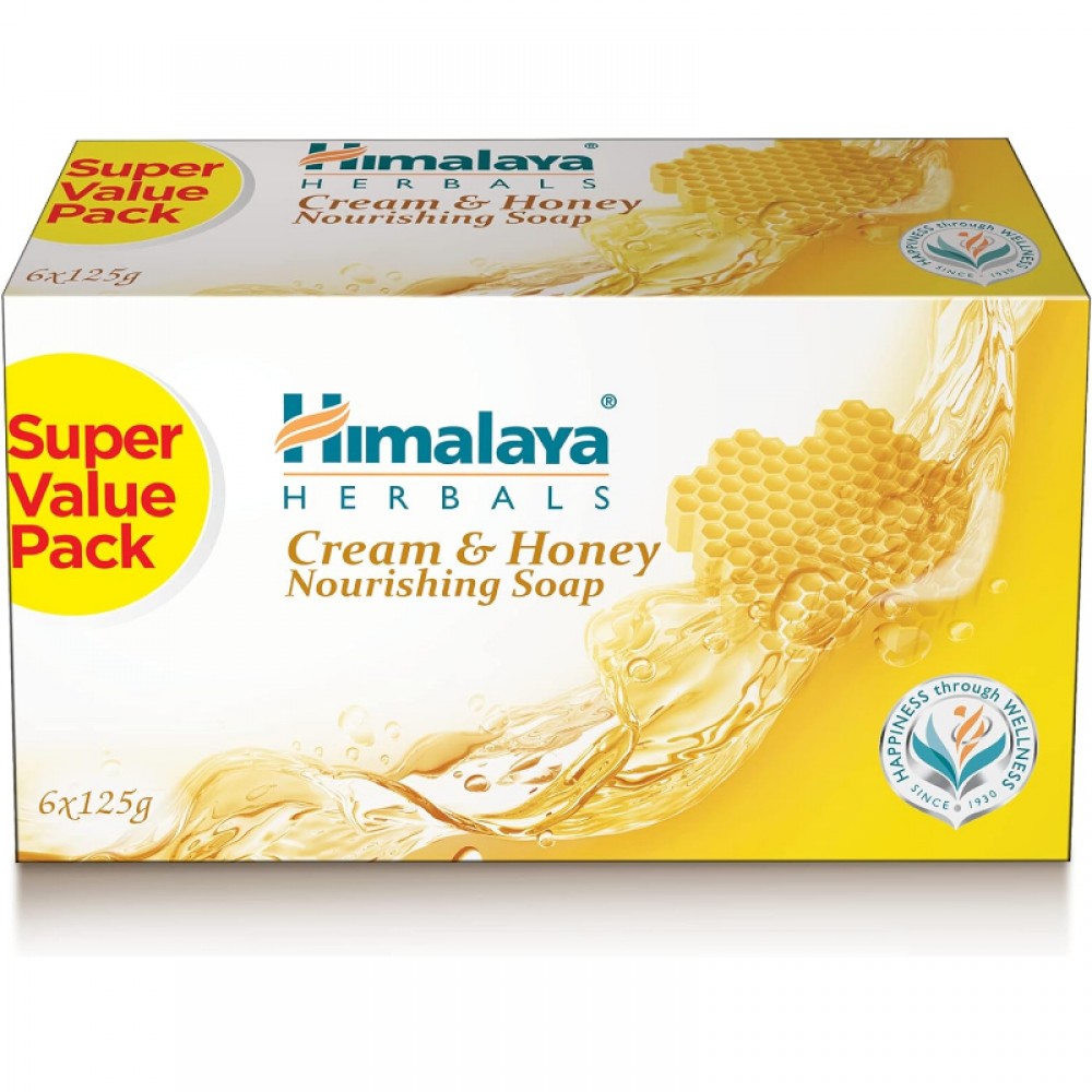 Himalaya Cream & Honey Nourishing Soap 6×125 g