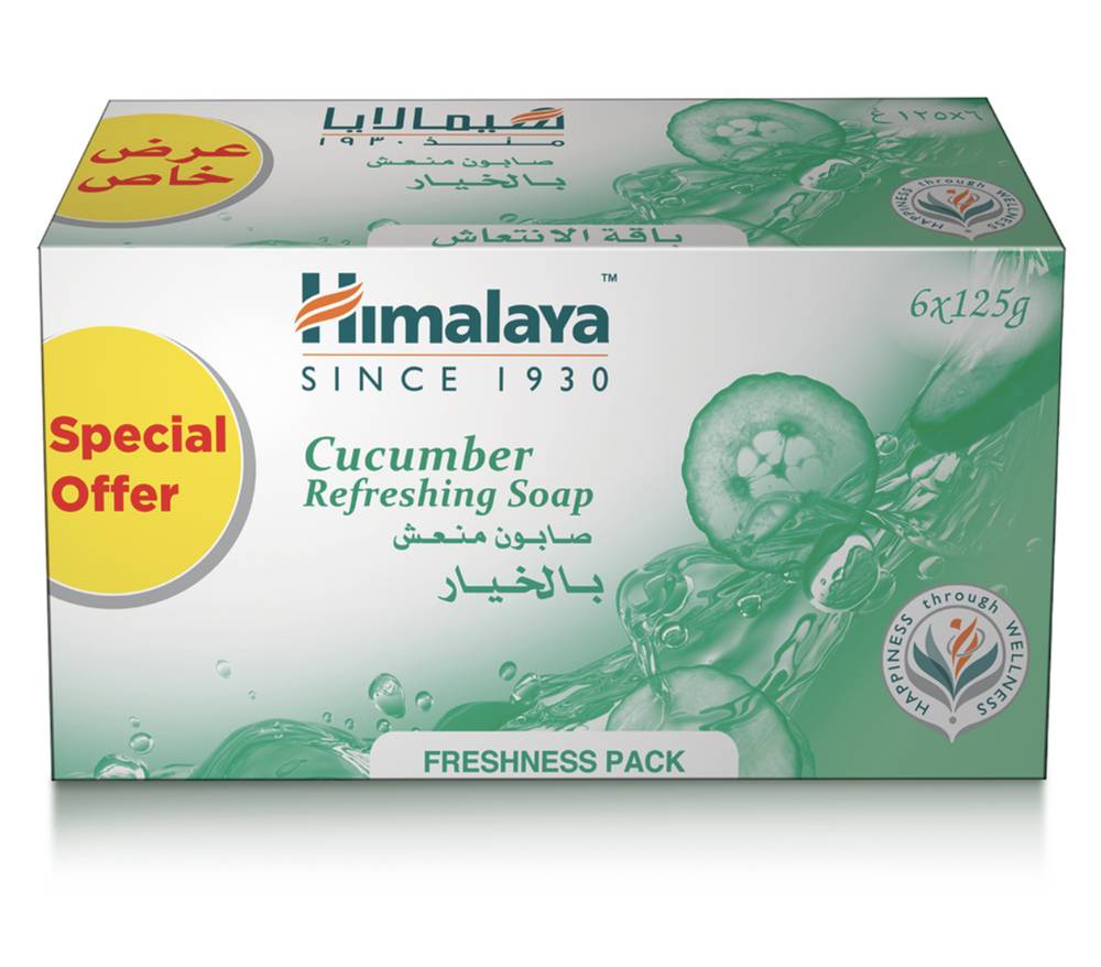 Himalaya Cucumber Refreshing Soap 6×125 g