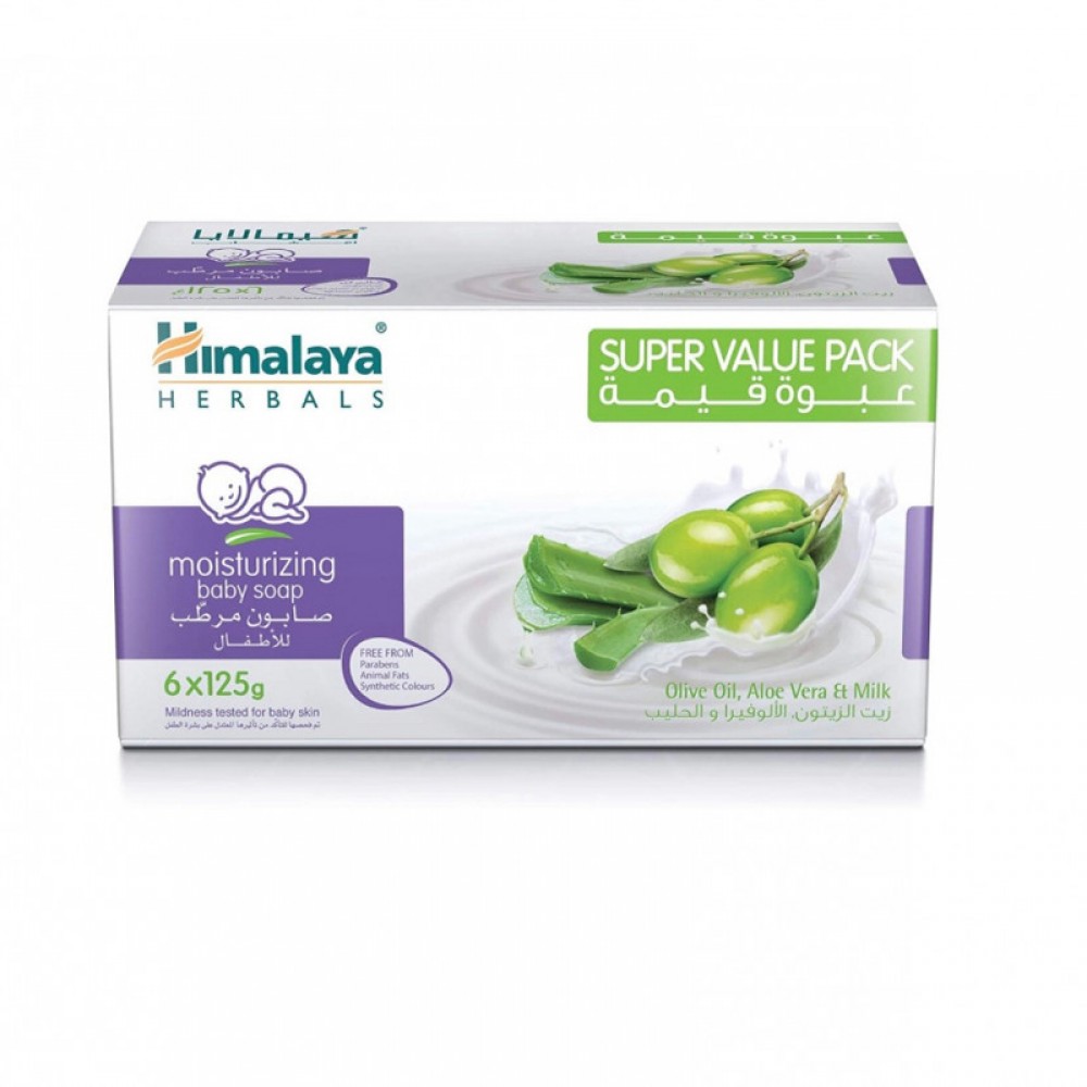 Himalaya Moisturizing Baby Soap 125 g x 6