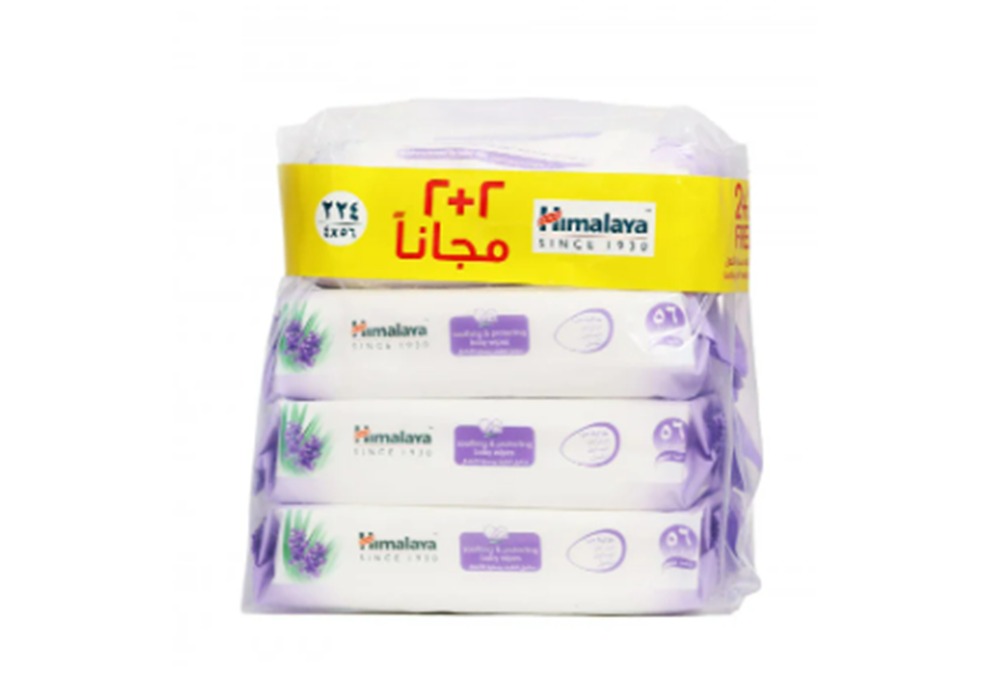 Himalaya Soothing & Protecting Baby Wipes 48's x4 (promo pack)