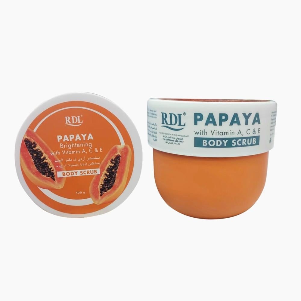 RDL Papaya Brightening Body Scrub with Vitamin A,C & E 500gm