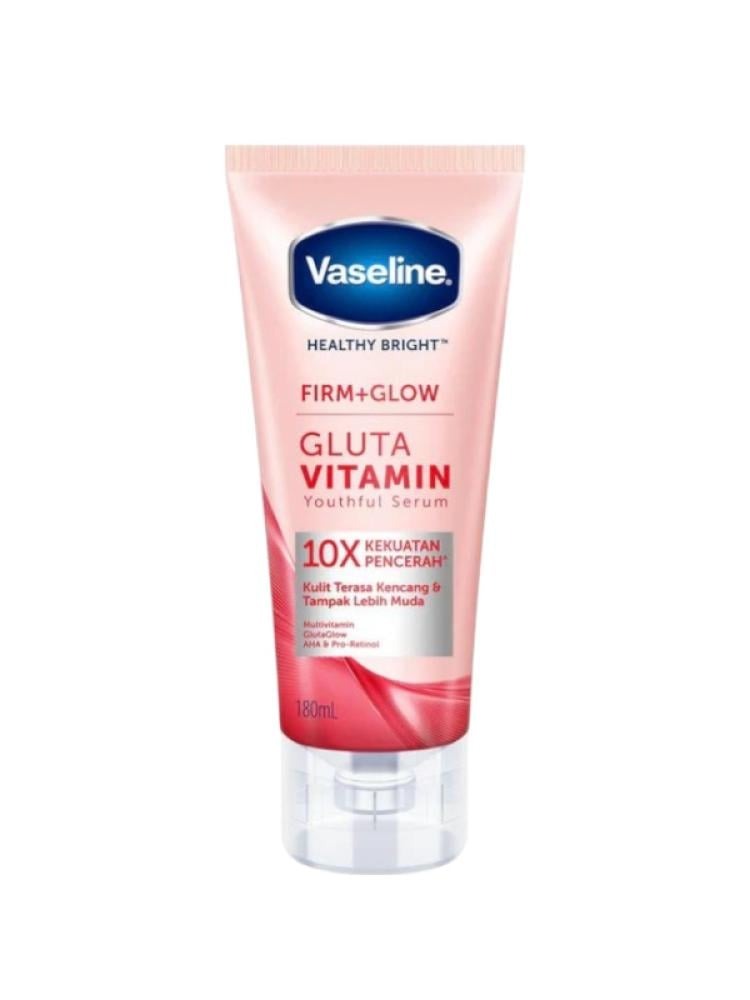 Vaseline Youthful Body Serum Gluta Vitamin 10x Whitening Power - 180ml 