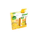 ديتول سائل استحمام منعش + ليفة 500مل