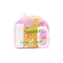 سبوك طقم العناية بالأطفال مكون من 5 قطع (مريلة، صابون، بودرة، لوشن، شامبو)